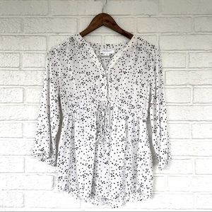 Motherhood Maternity leaf print lightweight blouse size S